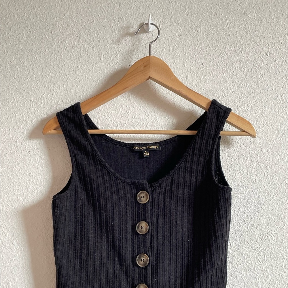 Black Crop top tank